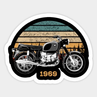 1969 R75-5 Vintage Motorcycle Design Sticker